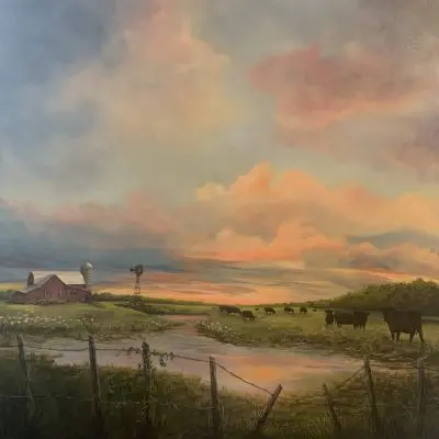 Angus Cattle Painting