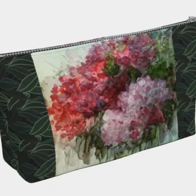 Hydrangea Makeup bag